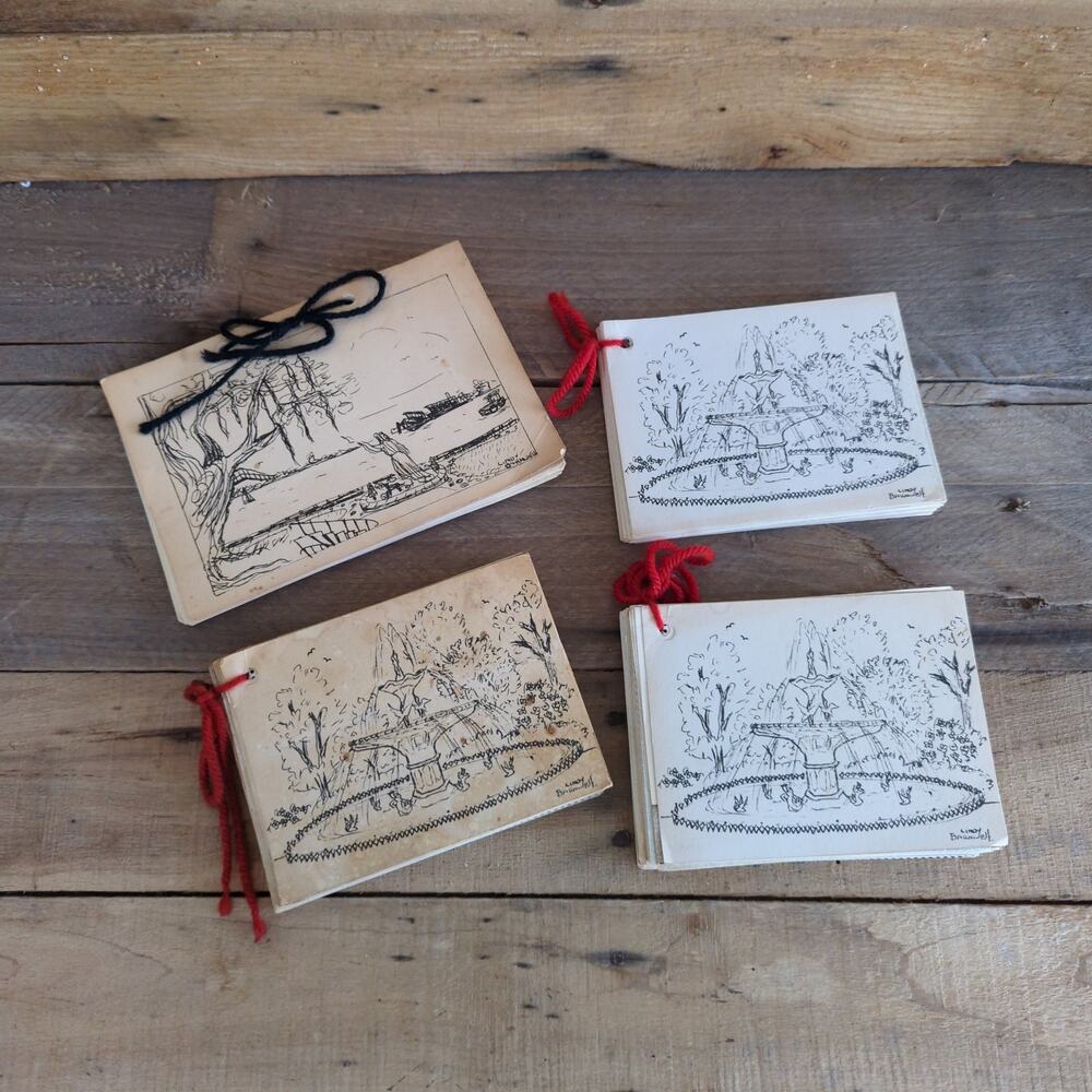 Vtg Set of Four Self-Published Organization Cookbooks AMDOES of Savannah Georgia